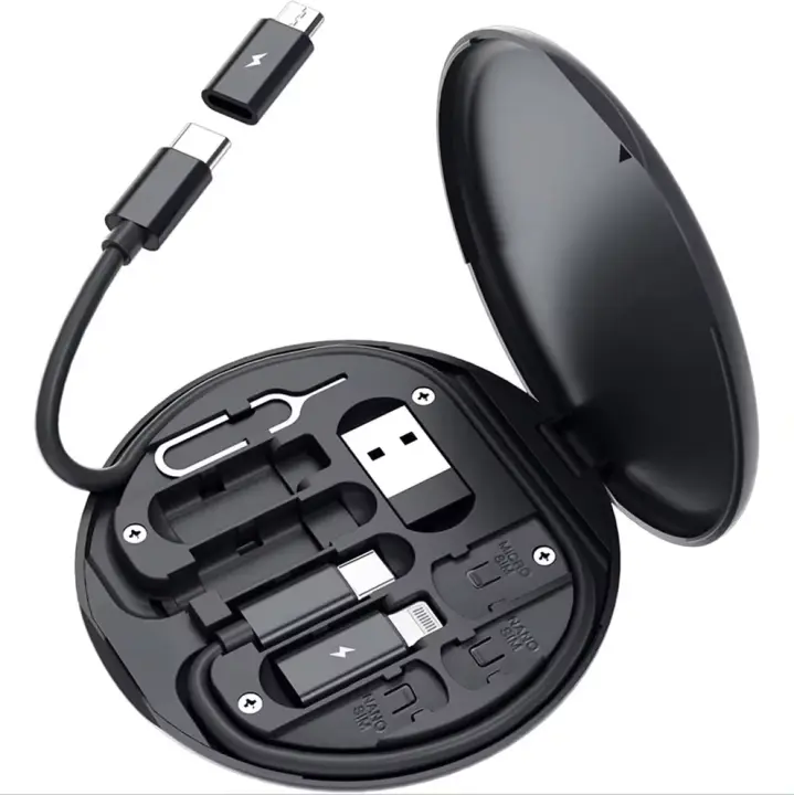 Kit de Cables USB Type C de 60 W con Adaptadores USB - Almacenamiento Incluido - 1
