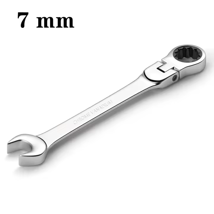 Juego De Llaves De Encaje Flex-Head 1Pc Tamaño 6-24mm Acero Cromo Vanadio Herramientas Manuales Universales Para Reparación De Coches - 1