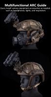 FAST SF High Cut Helmet ARC Rail 3.0 Kit De Herraduras Lateral Para Paintball Accesorios De Camping Y Airsoft Adaptador De Ranura - details 5