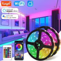 Tira De Luces LED WiFi Flexibles Tuya Smart Life Con Control Remoto USB Luz De Escritorio Luz De Fondo De TV Compatible Con Alexa Y Google - details 0