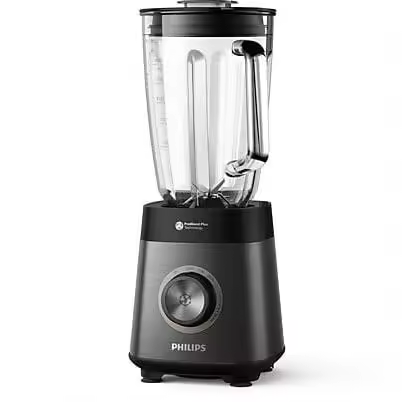 Batidora de vaso Philips HR3040/00, 1200 W, 2 L, ProBlend Plus, limpieza automática, jarra de cristal, negro - 1