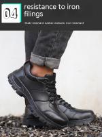 Zapatos De Seguridad Para Hombre Zapatillas De Punta De Acero Ligera Botas Impermeables Protección Industrial Para Los Pies Envío Gratis - details 7