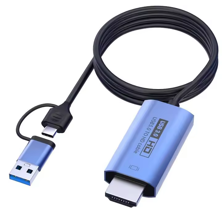 USB3.0 Type-C Video Capture Card 1080P HDMI-compatible Video Grabber Box Support for Win/Android5.1 or Above System - 1