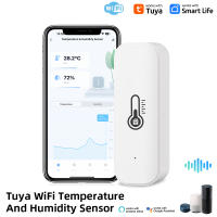 Sensor De Temperatura Y Humedad WiFi Tuya Sensor De Humedad Interior Batería Recargable Monitoreo Por App Soporte Colores Negro Y Blanco - details 3
