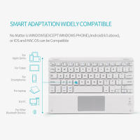 Teclado Bluetooth Con Touchpad Para Tablet Android iPad PC Samsung Tab Teclado Inalámbrico Para Computadora Y Tablet Con Soporte Al Pulgar - details 3