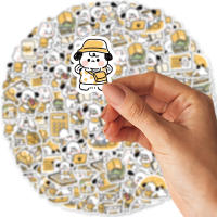 40pcs Pegatinas De PVC Impermeables Para Estudiantes Con Diseño De Perro Cartoon Decoración Para Moto Maleta Y Cuaderno - details 4