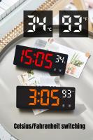 Reloj De Mesa Digital Con Control De Voz Temperatura Dual Modo Nocturno 12/24H LED Reloj De Alarma Para Despertar En La Mesa - details 4