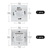 Interruptor Doble De Cortina Inteligente MOES Tuya Smart Life WiFi RF Para Rollos Con Motor Eléctrico Compatible Con Google Home Alexa - details 19