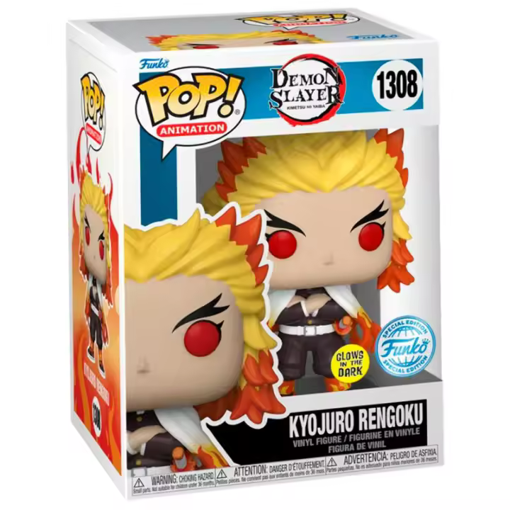 Funko Pop Kyojuro Rengoku Kimetsu no Yaiba GITD Exclusivo - 1