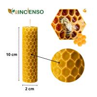 Vadeincienso - Lote de 12 Velas de Cera de Abeja Española Original Hechas a Mano 2x10 cm para Meditación y Relajación - details 0