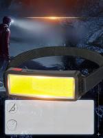 Linterna Frontal LED COB 180° Con 3 Modos Recargable Por USB Lámpara De Cabeza Para Senderismo Y Camping - details 0