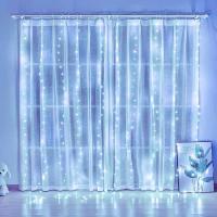 Guirnalda De Luces LED Para Ventanas 6x3M/3x3m Con Control Remoto Y Alimentación USB Decoración Navideña Para Hogar Y Jardín - details 4