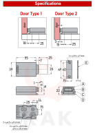 Cerradura Magnética Para Armario KAK De Gran Capacidad Para Cierre Automático De Puertas Ocultas Herramienta De Repuesto Para Cerradura De Puerta - details 3