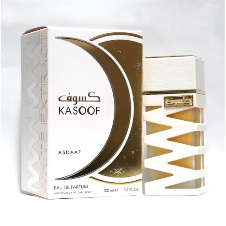 Perfume árabe Lattafa Extracto de Blanco de Kasoof 100ML Asdaaf, Fragancia masculina y femenina exclusiva ,lujosa NOVEDAD - 1