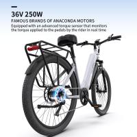 Onesport ot05 estándar de la UE para Bicicletas Eléctricas de 27,5 pulgadas 27,5 * neumáticos de 2,25 pulgadas 250W Bicicletas Eléctricas Urbanas 36V 18.2ah Bathería 25 km/h - details 2