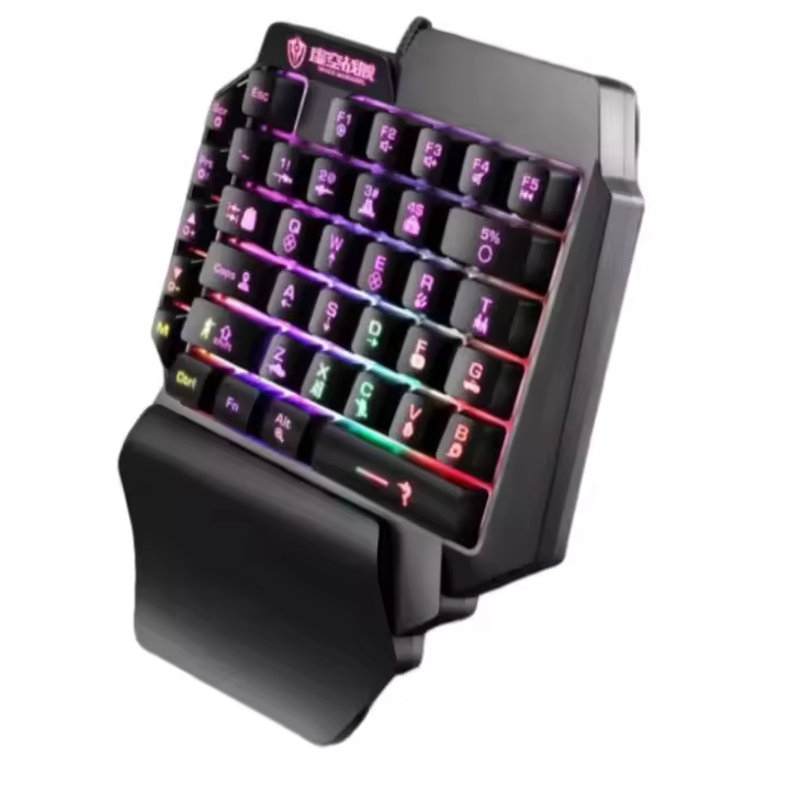 . Teclado mecánico de una mano para ordenador, tablet o móvil - 1