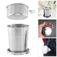 Taza Telescopio Plegable Portátil Para Viajes Y Exteriores De Acero Inoxidable Copo De Nieve Reutilizable - details 1