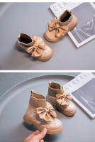 Zapatos De Escuela Para Niñas Negros Antideslizantes Con Lazo Elegante 2022 Cuero PU Botas De Moda Transpirables Para Niños Uniforme Del Reino Unido Casual Sin Tobillero - details 8