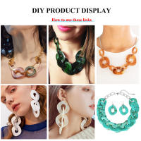 10pcs Cuentas De Acrylico En Forma De Cuadrado Grande Para Hacer Pulseras Collares Y Aretes DIY Accesorios De Joyería - details 13