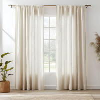 Cortinas De Lino Algodón Transparentes Para Dormitorio Y Sala De Estar Con Bolsa De Roda Filtración De Luz Estilo Europeo - details 8