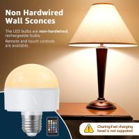 2PCS Bombilla LED RGB Recargable E27 Con Imán Y Control Remoto 5 Modos Timer Carga USB 2200mAh Para Iluminación Diaria En Cocina Comedor Dormitorio Estudio Baño - details 8