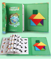Puzzle De Madera 3D Magnético Juegos Geométricos Tangram Montessori Educación Temprana Sorteo Juguetes Para Niños Regalos - details 21