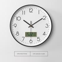 Reloj Negro Silencioso para Cocina, oficin, dormitorio, Sala de estar, 25 cm - details 0