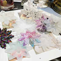 Molde De Silicona Para Resina Epoxy Cristal Forma De Copo De Nieve Adornos Para Arbol De Navidad Pendiente Molde Para Hacer Joyas - details 9