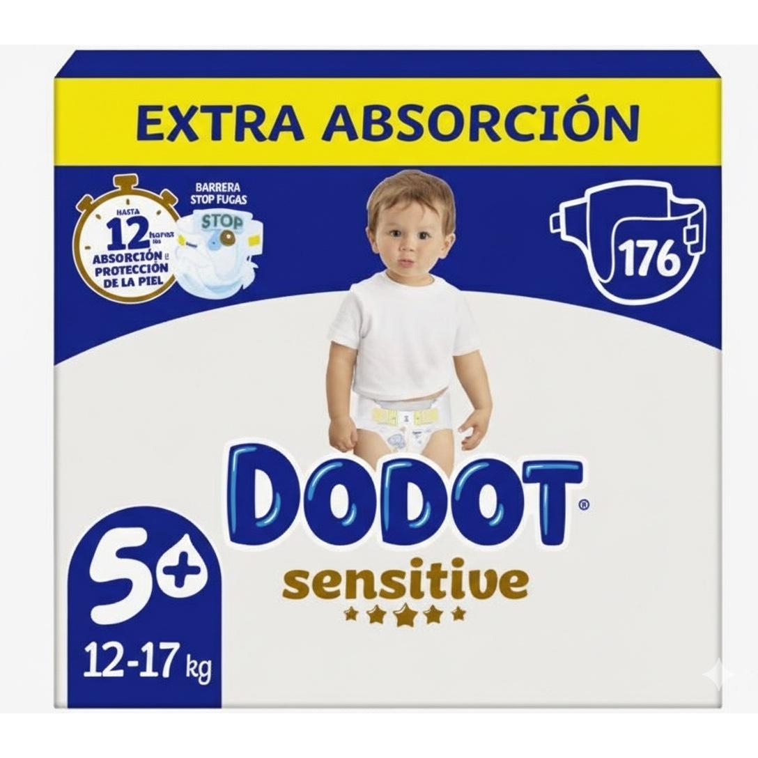 DODOT Pañales Sensitive Extra Talla 4+ y 5+