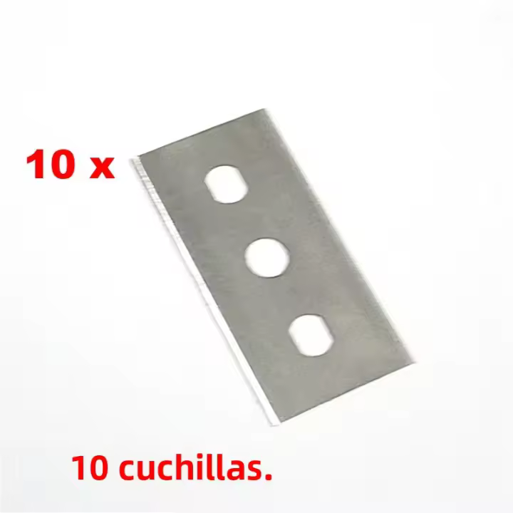 Limpieza De Horno Y Placa De Cocina Con Cuchilla De Acero Inoxidable Herramienta De Limpieza Eco-amigable Con 5/10 Repuestos - 1