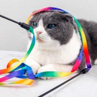 Unidades de Cartón para Gatos, varitas de Cuerda para ejercer gatitos, accesorios de entrenamiento para Gatos, Juguetes Interactive Creative y Divertida para mascotas de interior. - details 1