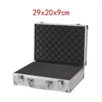 Caja De Herramientas Portátil De Aluminio Con Equipamiento De Seguridad Caja De Almacenamiento Con Esponja Resistente a Impactos Para Instrumentos - details 11