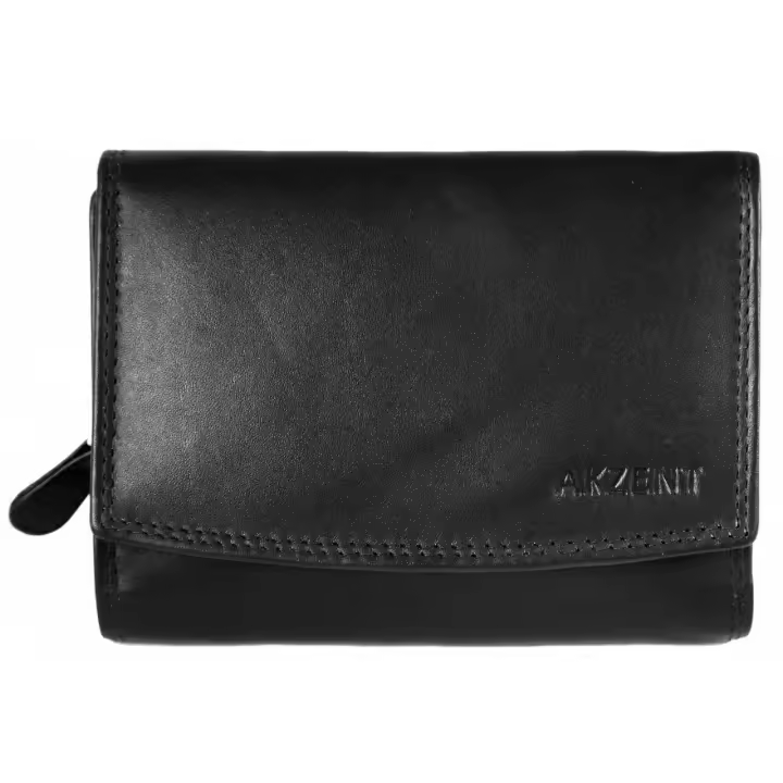 Akzent® Cartera Senhora em Pele Genuína - 1
