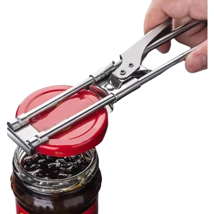 Ajustable Multifunción Abrebotellas De Acero Inoxidable Desabrochador De Lids Para Botellas Y Latas Herramienta De Cocina Eco-amigable - 1