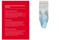 Vileda | Funda de planchar UltraFresh | Funda antibacterias con Piritionato de Zinc y Tiabendazol | Sistema QuickFix con bordes elásticos | 100% Algodón I  Medida universal de 130 x 45 cm. - details 0