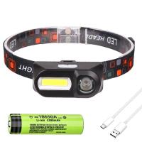Linterna Frontal LED Potente Mini XPE+COB Para Pesca Y Camping Recargable Por USB Fuente De Luz Super Brillante Para Exteriores - details 1