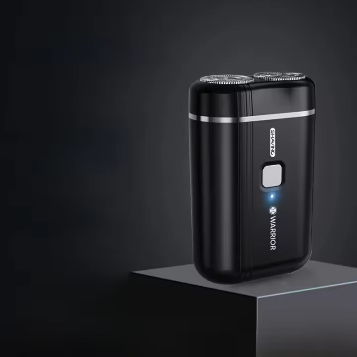Afeitadora Portátil Doble Cabeza Para Viajes Recargable Para Hombres Material PVC Fácil De Lavar Después De Uso - 1