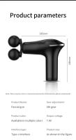 Mini Masajeador Eléctrico De Alta Frecuencia Con Dos Cabezas De Masaje Para Alivio Del Estrés Y Relajación De Los Muslos - details 0