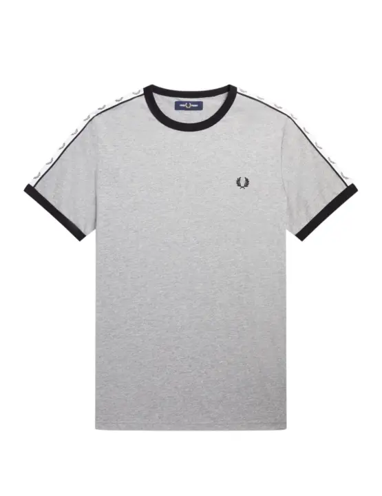 Camiseta  Fred Perry Ringer Hombre Gris - 1