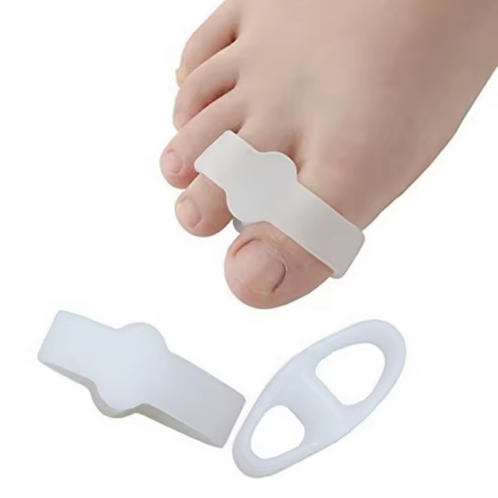2Pcs Alivio Del Dolor De Pies Gel Pillow Separadores De Dedos Silicona Inodoros Corrección De Valgus Hallux Alineación De Silicona Para Uñas Bunion - 1
