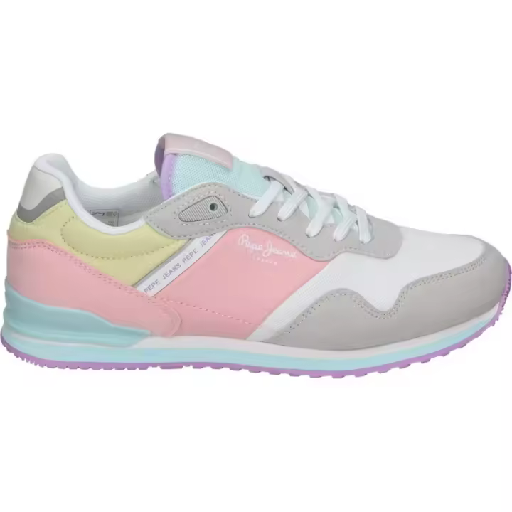 PEPE JEANS | Zapatillas Pepe Jeans para Mujer – Deportiva Baja Multicolor – Sneakers con Cordones – Estilo Casual – Versátiles – Combinables – Alta Calidad y Comodidad – Modelo PGS40017-905 - 1