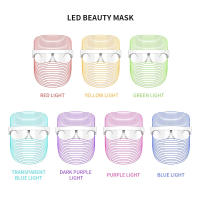 Máscara De Terapia De Luz Roja Recargable Para Cuidado De La Piel Con 7 Colores LED Dispositivo De Belleza Para El Rostro Uso Doméstico - details 1