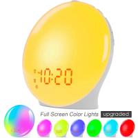 Reloj despertador con simulación de amanecer, Radio FM, luz nocturna, sonidos naturales, ayuda para dormir, sueño pesado para niños - details 1