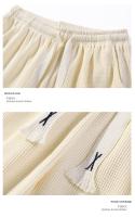 Shorts Deportivos Para Hombre Verano Malla Helada Secado Rápido Estilo Waffle Con Cordón Pantalones Cuatro Cuartos Moda - details 17