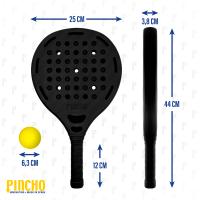 Palas de Padel, Playa, Juega Estilo Badminton, Pickleball, Beach Tenis, Raquetas de Playa, 2 Palas + 3 Pelotas EVA, Impermeable al Agua - details 0