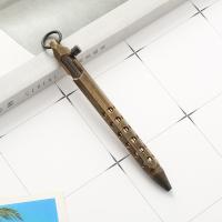 Bolígrafo De Punta Fija Retro De Latón Ligero Con Acción De Tornillo Herramienta De Escritura Para Escuela Y Oficina Regalos De Negocios - details 6