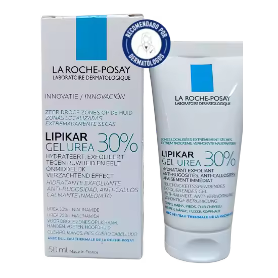 Gel Hidratante La Roche-Posay Lipikar Urea 30% 50ml para Pieles Secas y Rugosas - 1