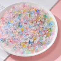 50Pcs/lot Gradiente De Flores Abalorios De Acrílico Para DIY Encantos Pulseras Joyería Hechas Capas Accesorios Enlaces - details 6