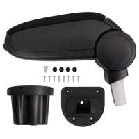 vidaXL Reposabrazos para coche ABS negro Adecuado para Lada largus (2012-2018),  Hyundai accent (2006-2009),  Citroen c-quatre (2009)/citroen c4 y mas - details 0