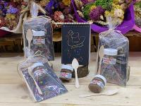 Lote de 10/15 regalos para niñas niños tarritos de Nutella con cucharita de madera y cuaderno mágico para dibujar en bolsa de regalo lazo color champan regalos para niñas niños cumpleaños comuniones bodas regalos originales para niños - details 0